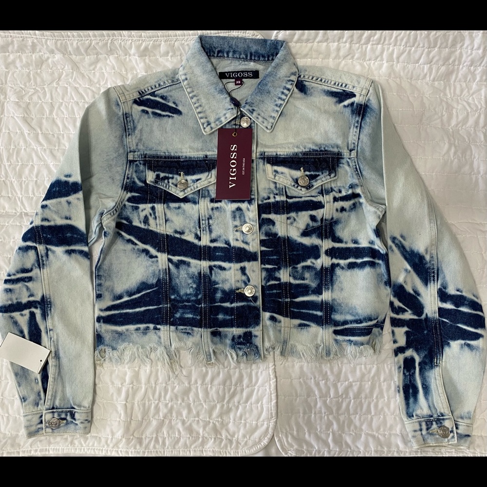 New Vigoss Tie Dyed Jean Jacket XS